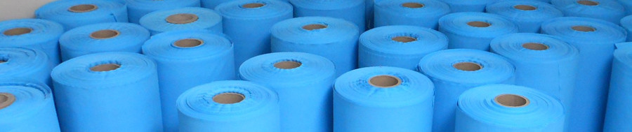 Embossed polyethylene film as rubber separator